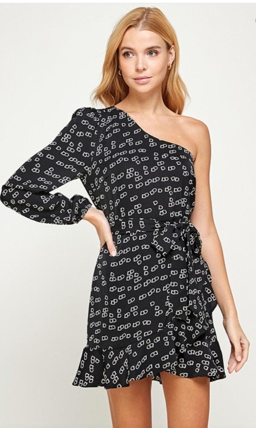 Puff Sleeve Short Dress