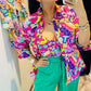Double graphic shirt Fucsia