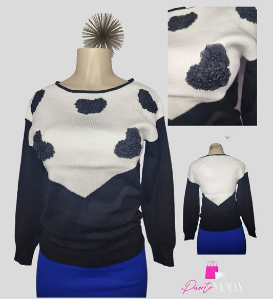 Long Sleeve Floral Heart