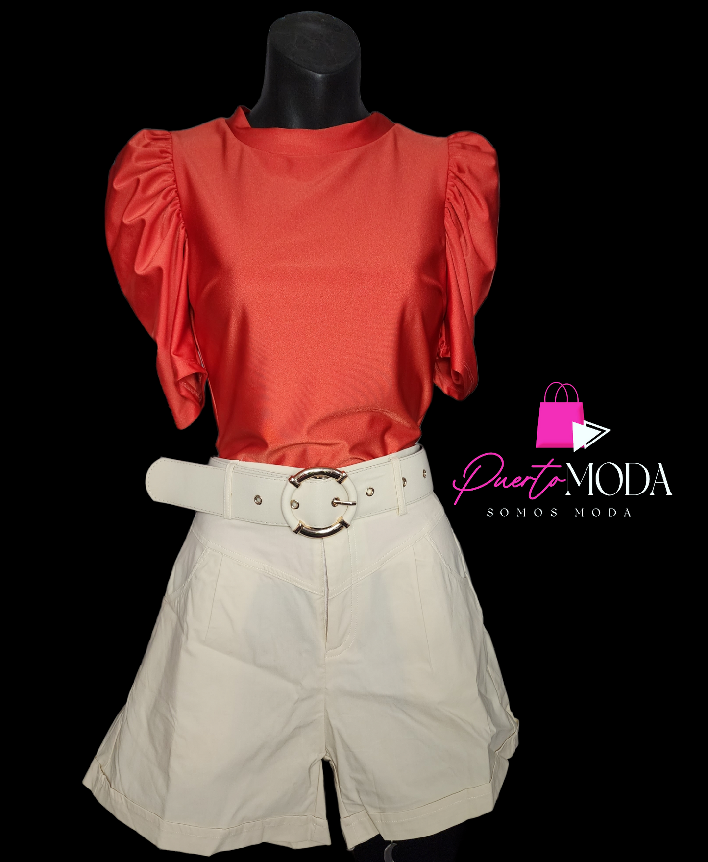 Terracota Satin Blouse
