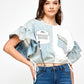 Denim & T-shirt Top