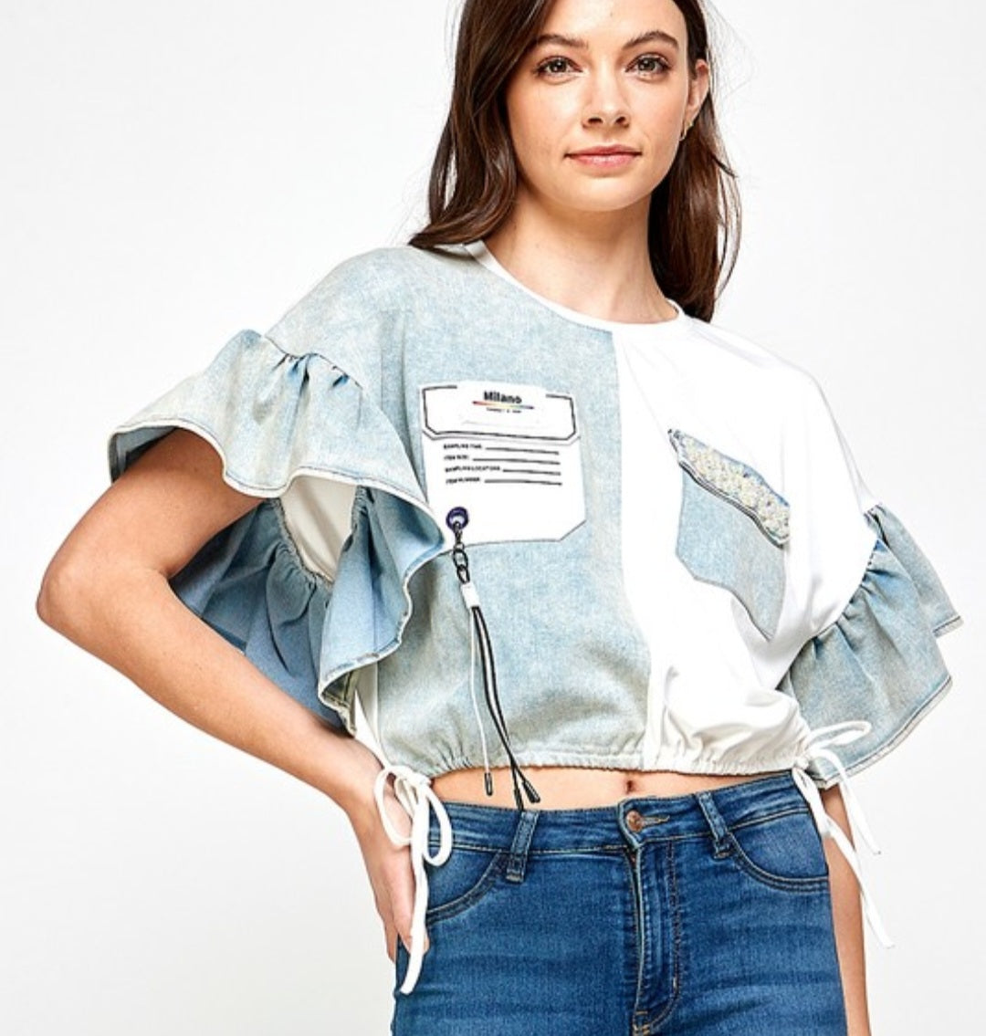 Denim & T-shirt Top