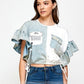 Denim & T-shirt Top