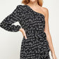 Puff Sleeve Short Dress