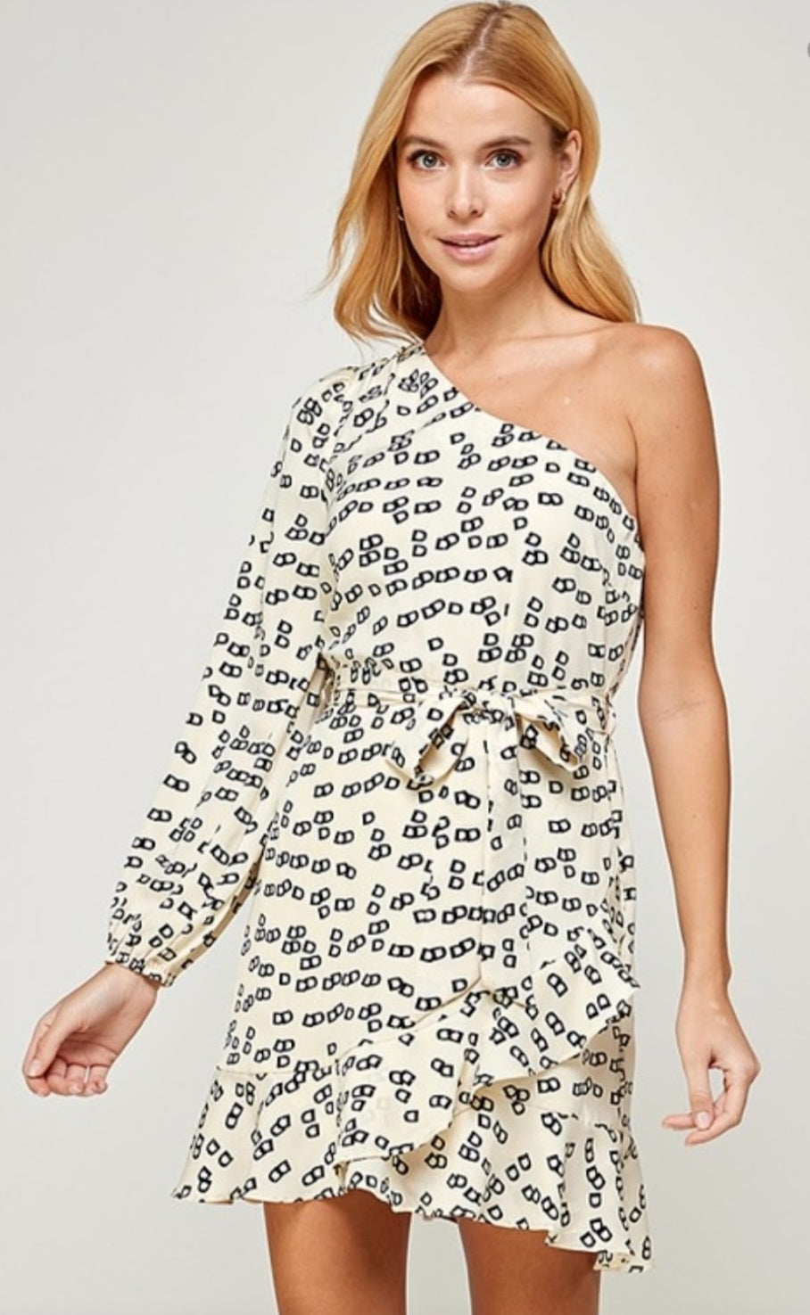 Puff Sleeve Short Dress